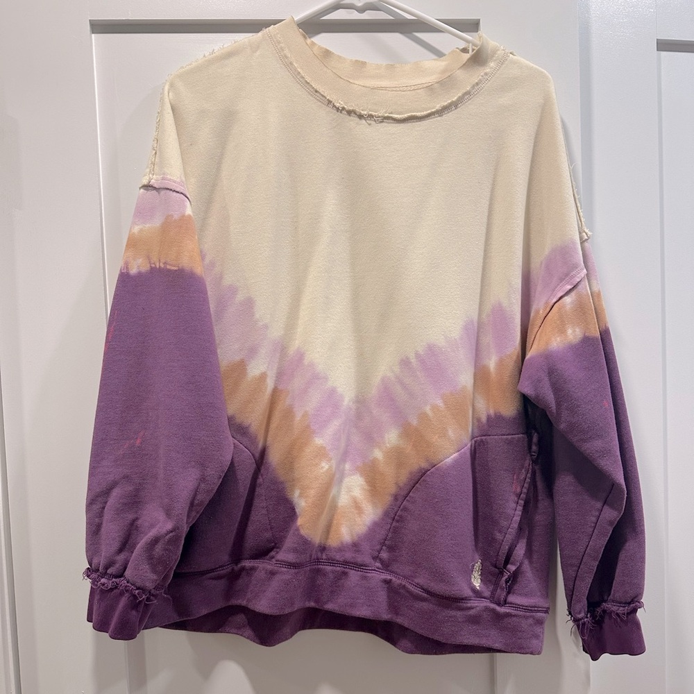 FP movement small Metti ombre sweatshirt - like new in purple combo